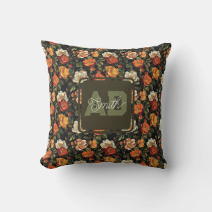 Coussin Thème de rose inspiré de la botanique pour l'anniv
