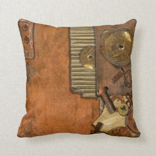 Coussin Thème industriel de steampunk