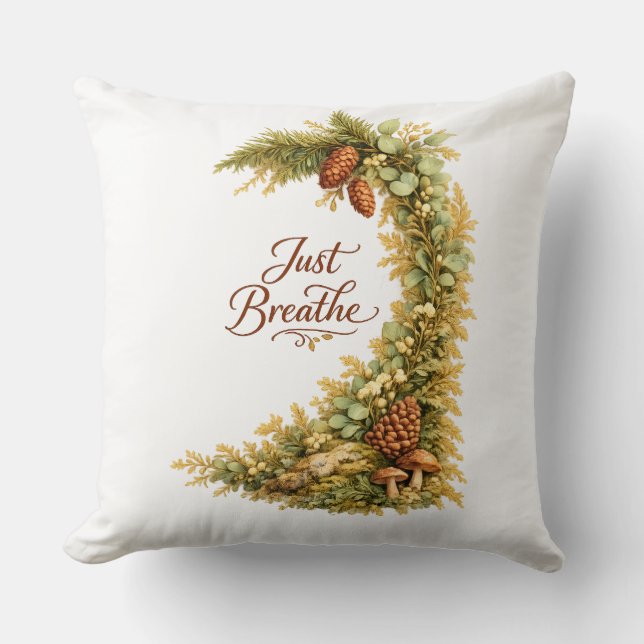 Coussin Thème Just Breathe  (Recto)