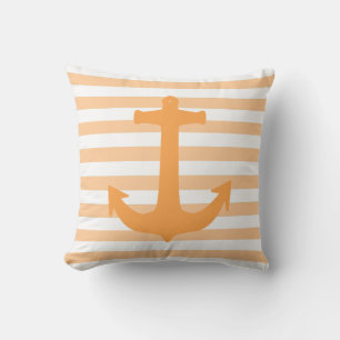 Coussin Thème nautique pêche Ancres et Rayures