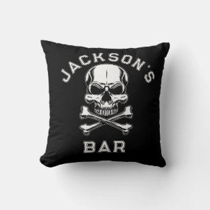 Coussin Thème pirate Fête Adulte Navires Crâne. Black