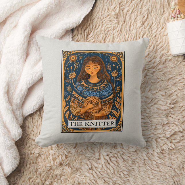 Coussin Thème Tarot Tricot Kitter (Couverture)