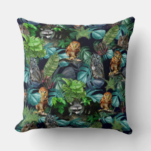 Coussin thèmes de célébration de fête nocturne en direct