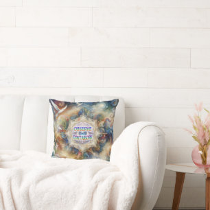 Coussin Thèmes de l'Imaginaire spirituel intemporel métaph