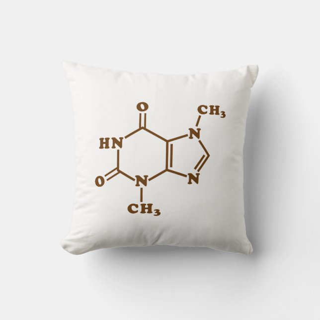 Coussin Théobromine au chocolat Formule chimique moléculai (Recto)