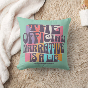 Coussin Théorie du complot rétro