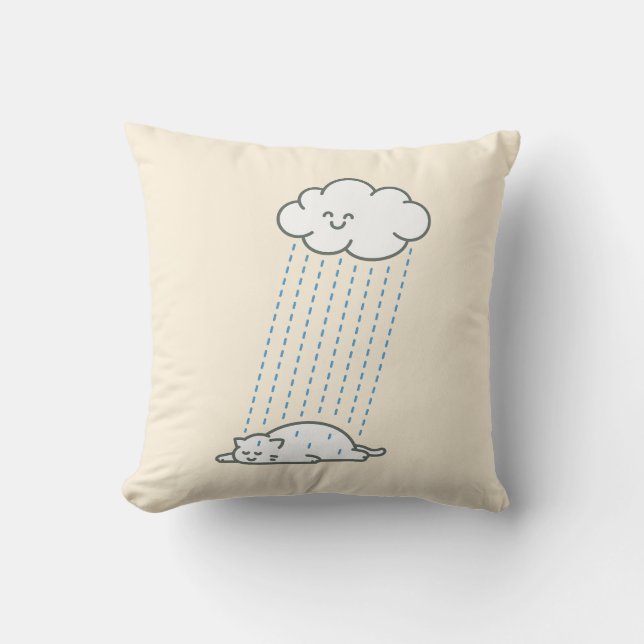 Coussin Thérapie de la pluie (Recto)