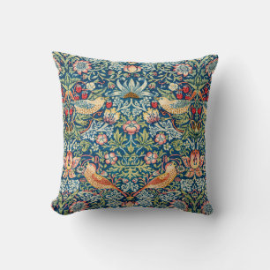 Coussin Thief de fraises par William Morris 