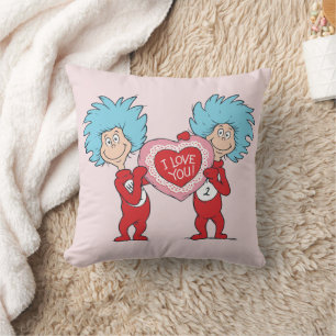 Coussin Thing One Thing Two Je t'aime