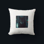 Coussin Throw pillow<br><div class="desc">This image was used by Author Selene Dacario to depict one of the werewolves in her debut novel The Betrayal</div>