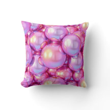 Throw Pillow Cyber-Bubble Y2K