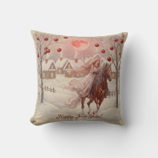 Coussin Throw Pillow "Happy New Year