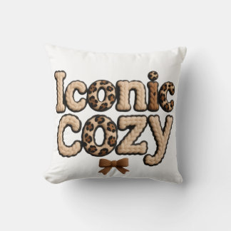 Coussin Throw Pillow Iconic cozy Faux Yarn Style pillows 