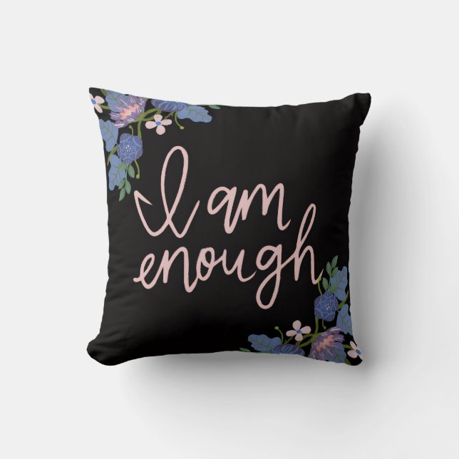 Coussin Throw Pillow Inspirational Quote Decorative Cushio (Recto)