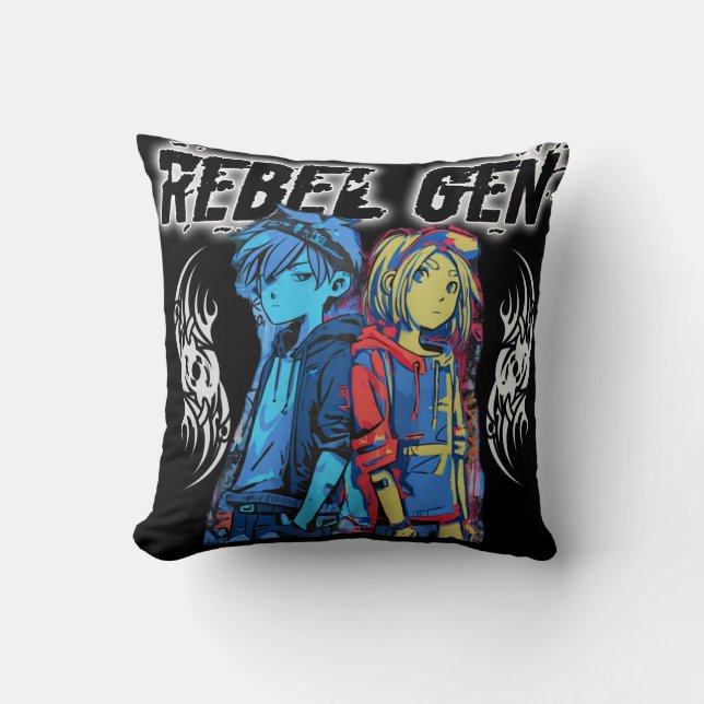 Coussin Throw Pillow Rebellion78 Rebel Gen (Recto)