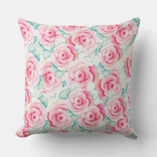 Coussin Throw Pillow Roses