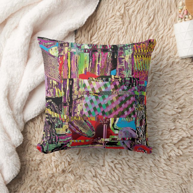 Coussin Throw Pillow – Urban Fractals (Couverture)
