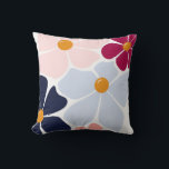 Coussin Throw pillows<br><div class="desc">Bring a sense of calm and effortless style to your space with this modern floral throw pillow. Designed with soft colors and abstract floral shapes, it adds a gentle, contemporary touch to sofas, beds, and cozy corners. The balanced palette and minimal aesthetic make this pillow easy to mix with neutral...</div>