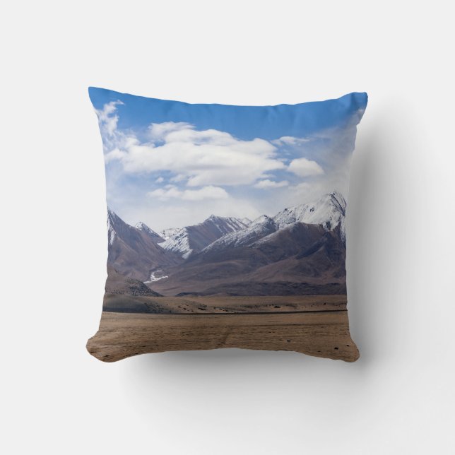 Coussin Tibet - Paysage de montagne (Recto)