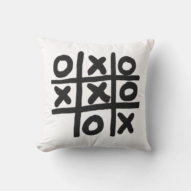 Coussin Tic Tac Toe (Recto)