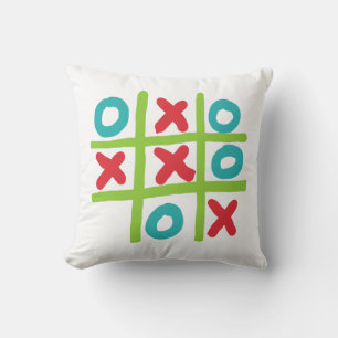 Coussin Tic-tac-toe Noughts et croix