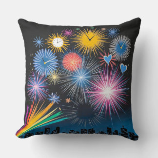 Coussin Ticking Fireworks