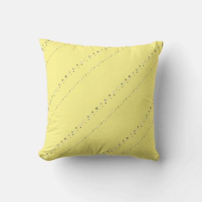 Coussin Tidy Yellow Styled Point Stripes Graphique (Recto)