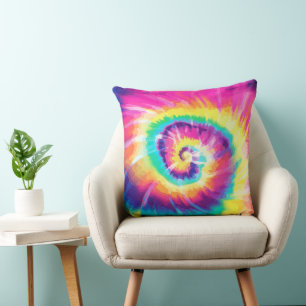 Coussin Tie-Dye Hippie
