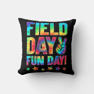 Coussin Tie Dye Je suis juste ici pour le jour de terrain