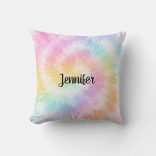 Coussin Tie-Dye Rose Pâle Girly Chic