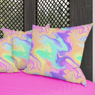 Coussin Tie Dye Swirl Pastel Super