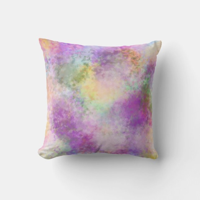 Coussin Tie teint arc-en-ciel (Recto)