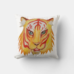 Coussin Tiger Face Art