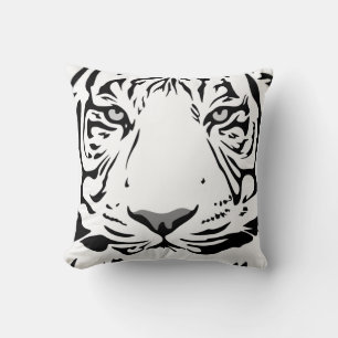 Coussin Tiger motif animal design plat