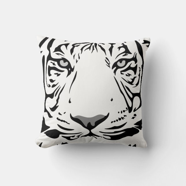 Coussin Tiger motif animal design plat (Recto)