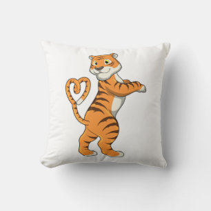 Coussin Tigre avec coeur