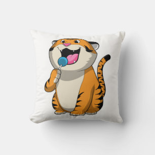 Coussin Tigre avec Lollipop
