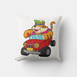Coussin Tigre avec voiture