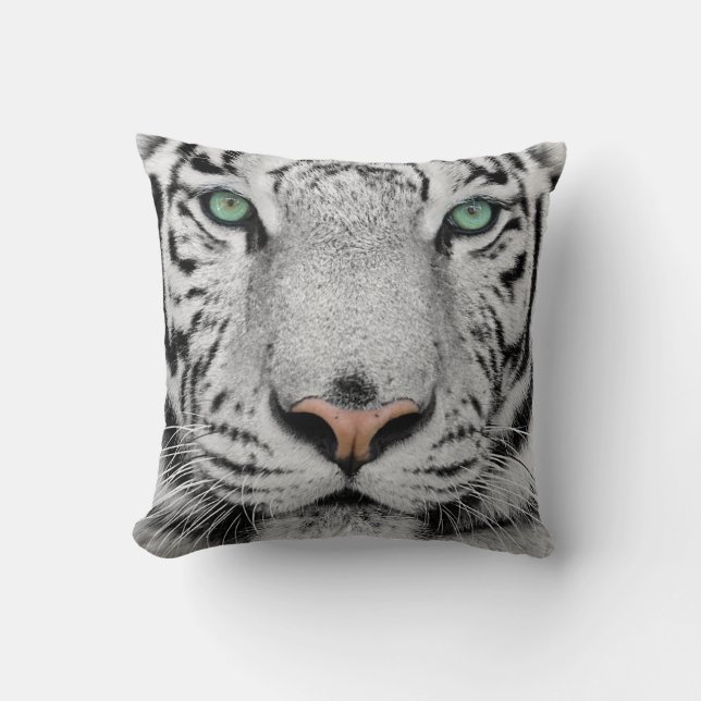Coussin Tigre blanc (Recto)