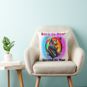 Coussin Tigre coloré
