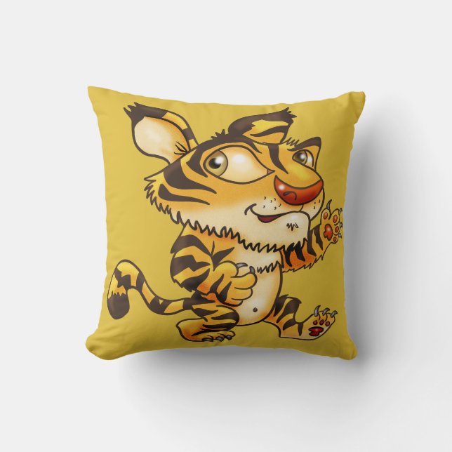 Coussin Tigre convivial (Recto)