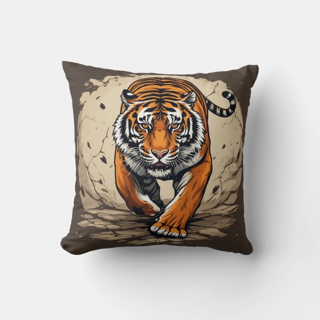Coussin Tigre de Charge Puissant (Recto)