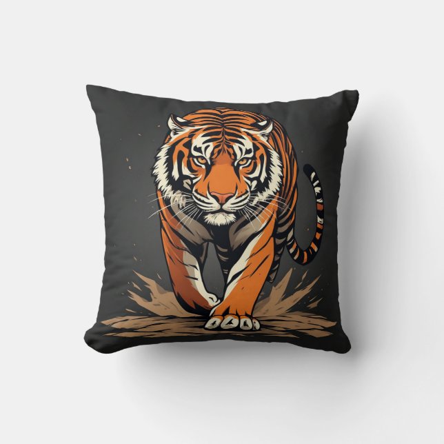 Coussin Tigre de Charge Puissant (Recto)