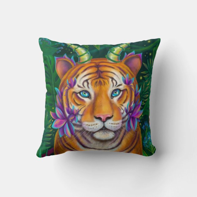 Coussin Tigre d'Imaginaire (Verso)
