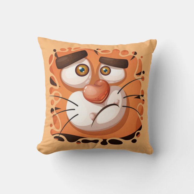 Coussin Tigre fou (Recto)