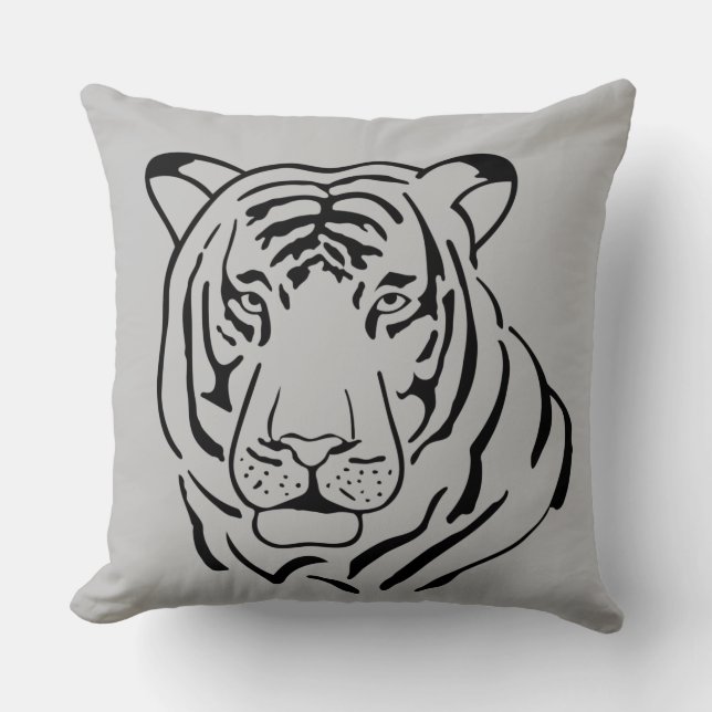 Coussin Tigre Gratiffi (Recto)