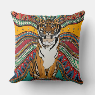 Coussin Tigre indien