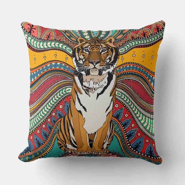 Coussin Tigre indien (Recto)