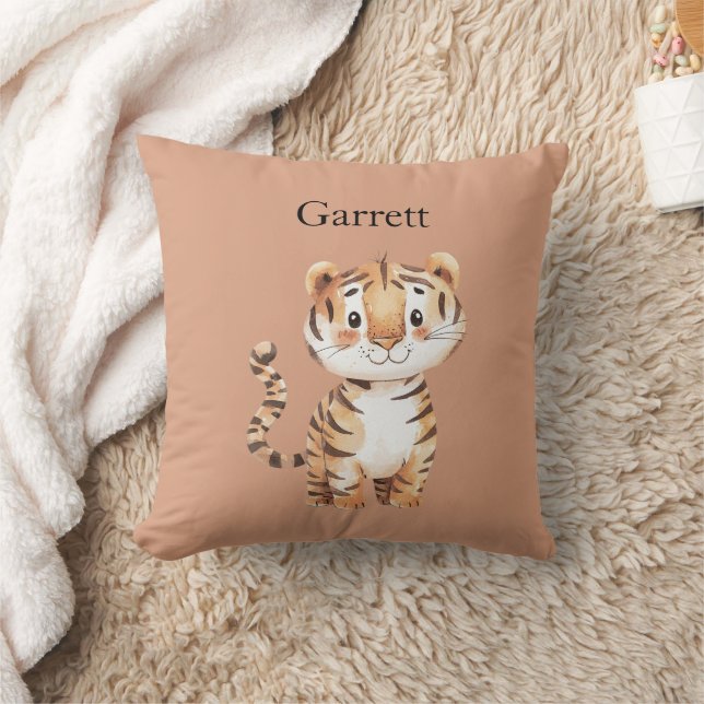 Coussin Tigre orange mignon (Couverture)