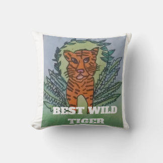 Coussin Tigre sauvage